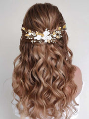 Flower Vine Pearl Headdress