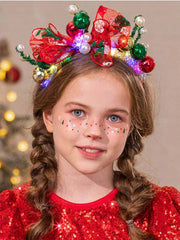 LED Headband with Red Bow and Colorful Balls