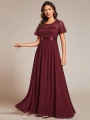 Elegant Sequin Patchwork Socialite Gown