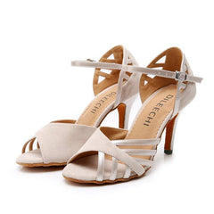Women's Leatherette Customized Heel Latin Shoes Salsa Shoes Ballroom Dance Shoes