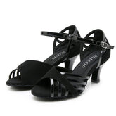 Women's Leatherette Customized Heel Latin Shoes Salsa Shoes Ballroom Dance Shoes