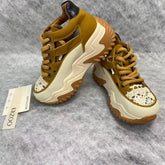 Inner-height soft leather hollow-out casual shoes