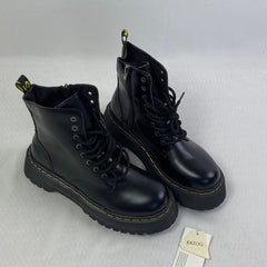 8-hole thick-soled high-heeled Martin boots