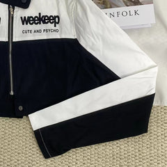 Patchwork Printed Color-Block Jacket