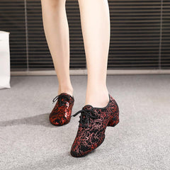 Women's Leatherette 3.5cm Heels Teaching & Practice Shoes Ballroom Dance Shoes