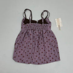 Two-piece v-neck pure-braided tank top
