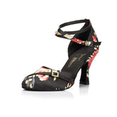 Women's Satin Customized Heel Ballroom Dance Shoes Modern Dance Shoes