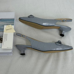 Cowhide Sandals With Enclosed Toes