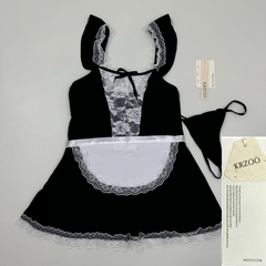 Sexy uniform with lace maid outfit