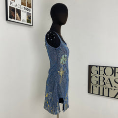 3D Embroidered Sun Dress