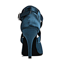 Women's Satin Customized Heel Latin Shoes Ballroom Dance Shoes