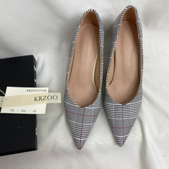 Pointed-Toe Low-Top High Heels