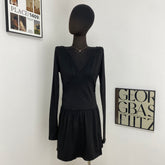 Backless V-neck Dress