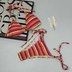Three-piece striped sling set