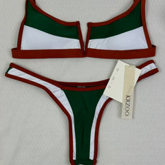 Color-matched separate swimming suit