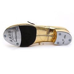 Women's Leatherette 3cm Heels Modem With Lace-up Tap Shoes