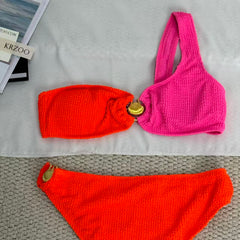 Color-matched two-piece bikini