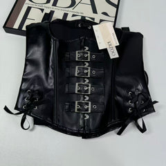 Shoulder straps around neck with PU waistband