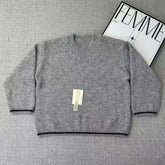 Wool blend pullover knit sweater