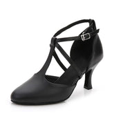 Women's Leatherette Customized Heel Retro Ballroom Dance Shoes Character Shoes