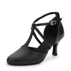 Women's Leatherette Customized Heel Retro Ballroom Dance Shoes Character Shoes