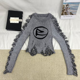 Vintage-Style Ripped Top