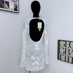 Bell-Sleeved Bodycon Dress