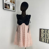 Elegant Lace-Trimmed Floral Mini Skirt
