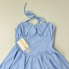 Strapless halter-neck dress