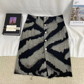 Button-Front Vintage-Style Midi Skirt