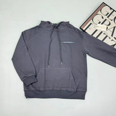 Moon print thick and warm hooded sweatshirt