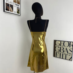 Elegant Low-Cut Backless Slip Dress