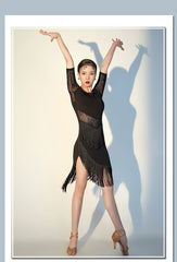 Women's Long Sleeves Latin Dance Tops Dance Wear Training Performance Dance