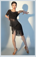 Women's Long Sleeves Latin Dance Tops Dance Wear Training Performance Dance