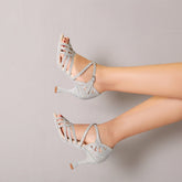 Women's Sparkling Glitter Customized Heel Latin Shoes//Salsa Shoes/Ballroom Dance Shoes