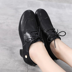 Women's Real Leather 3.5cm/5cm Heels Ballroom Dance Shoes Teaching & Practice Shoes