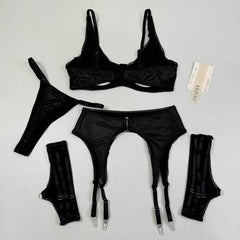 PU leather tight-fitting slimming suit