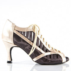 Women's Satin Customized Heel Dance Boots Salsa JazDance Shoes