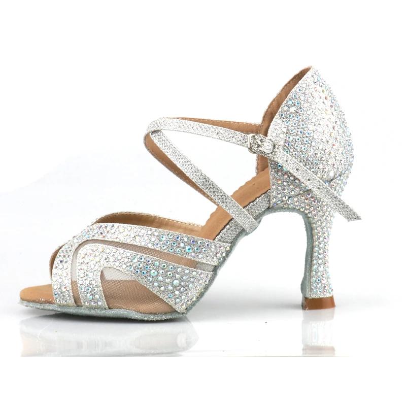 Women's Leatherette Customized Heel Ballroom Dance Shoes Salsa Latin Dance Shoes