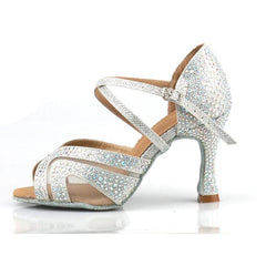 Women's Leatherette Customized Heel Ballroom Dance Shoes Salsa Latin Dance Shoes