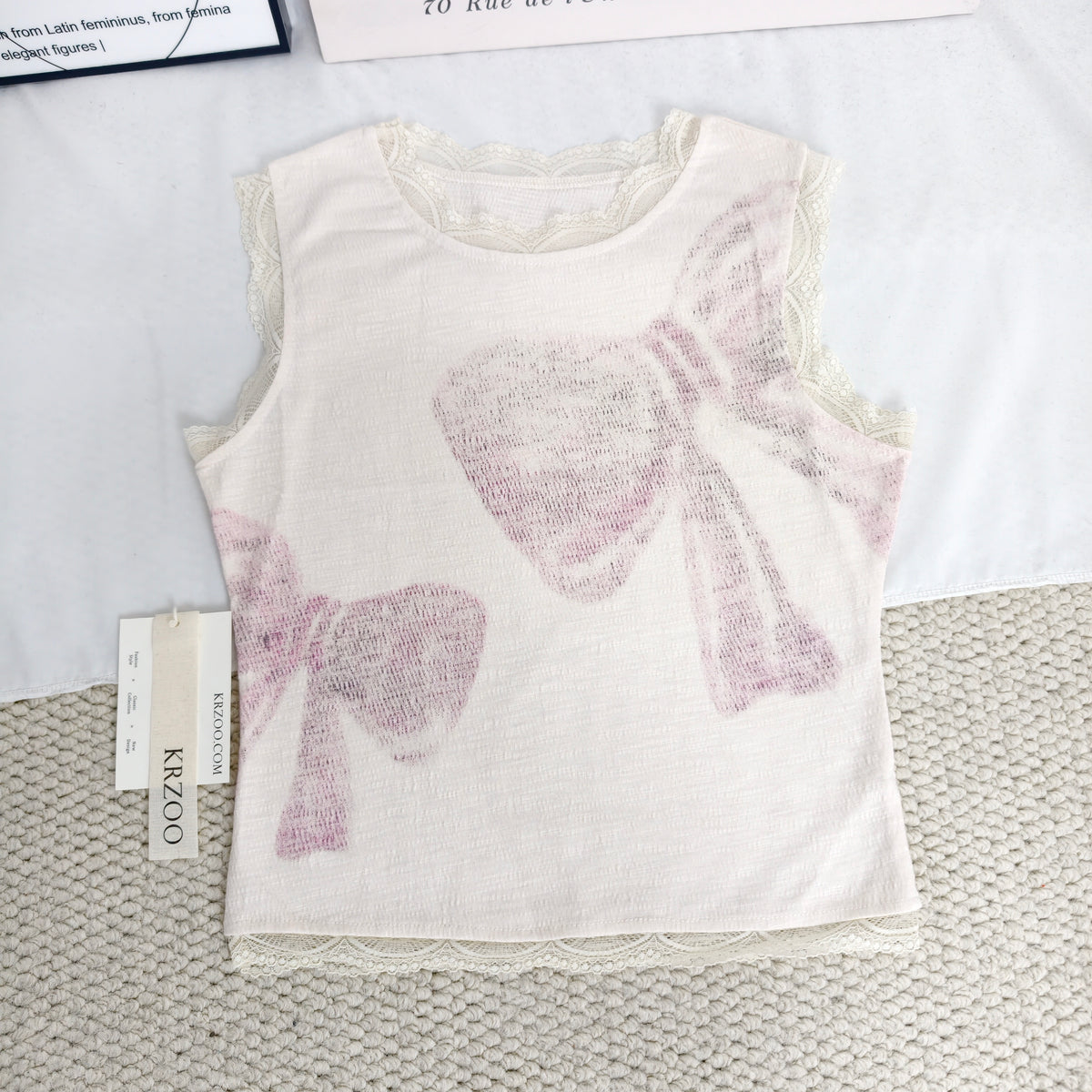 Belted floral print sleeveless top
