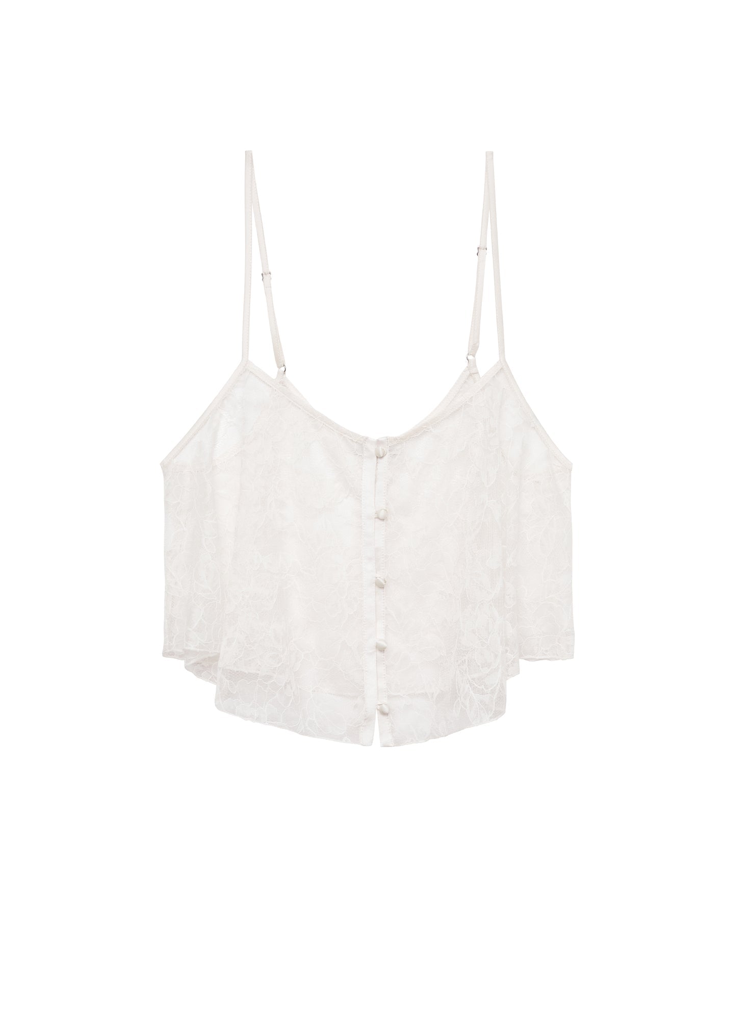 Jasmine Lace Flutter Cami Set