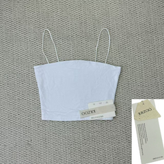 Backless tank top with suspenders