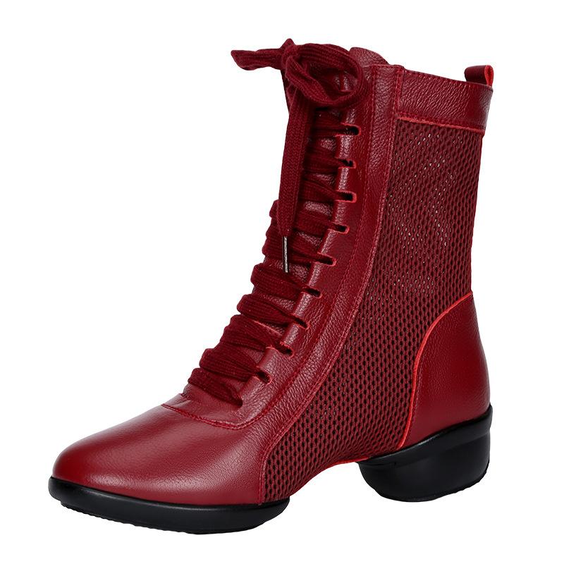 Women's Leatherette 4cm Heels With Lace-up Dance Shoes/Dance Boots/JazBoots