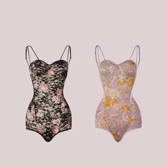 Women's Backless Lace Dance Tops Bodysuit LeotarPractice DanceWear