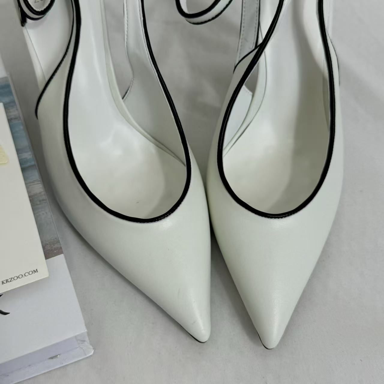 Ankle-Strap Stiletto Sandals With Closed Toes
