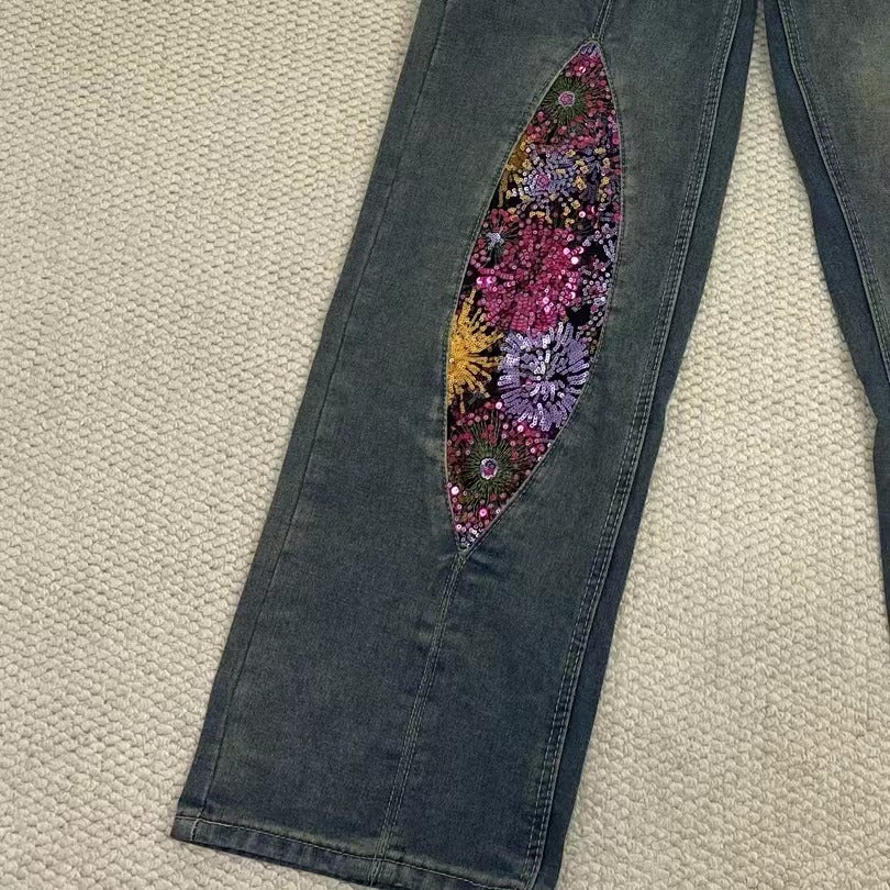 Old Washed Denim Jeans