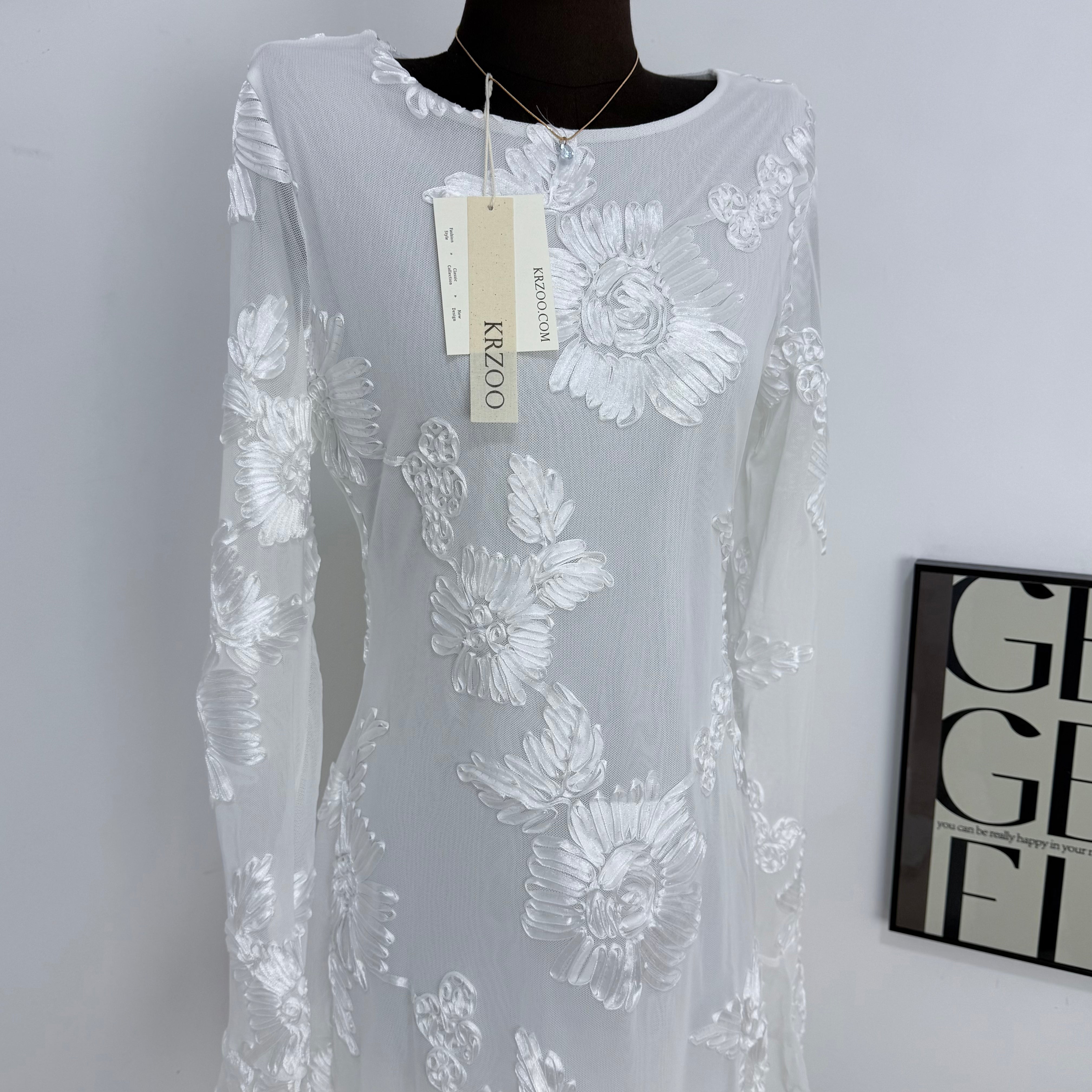 Bell-Sleeved Bodycon Dress