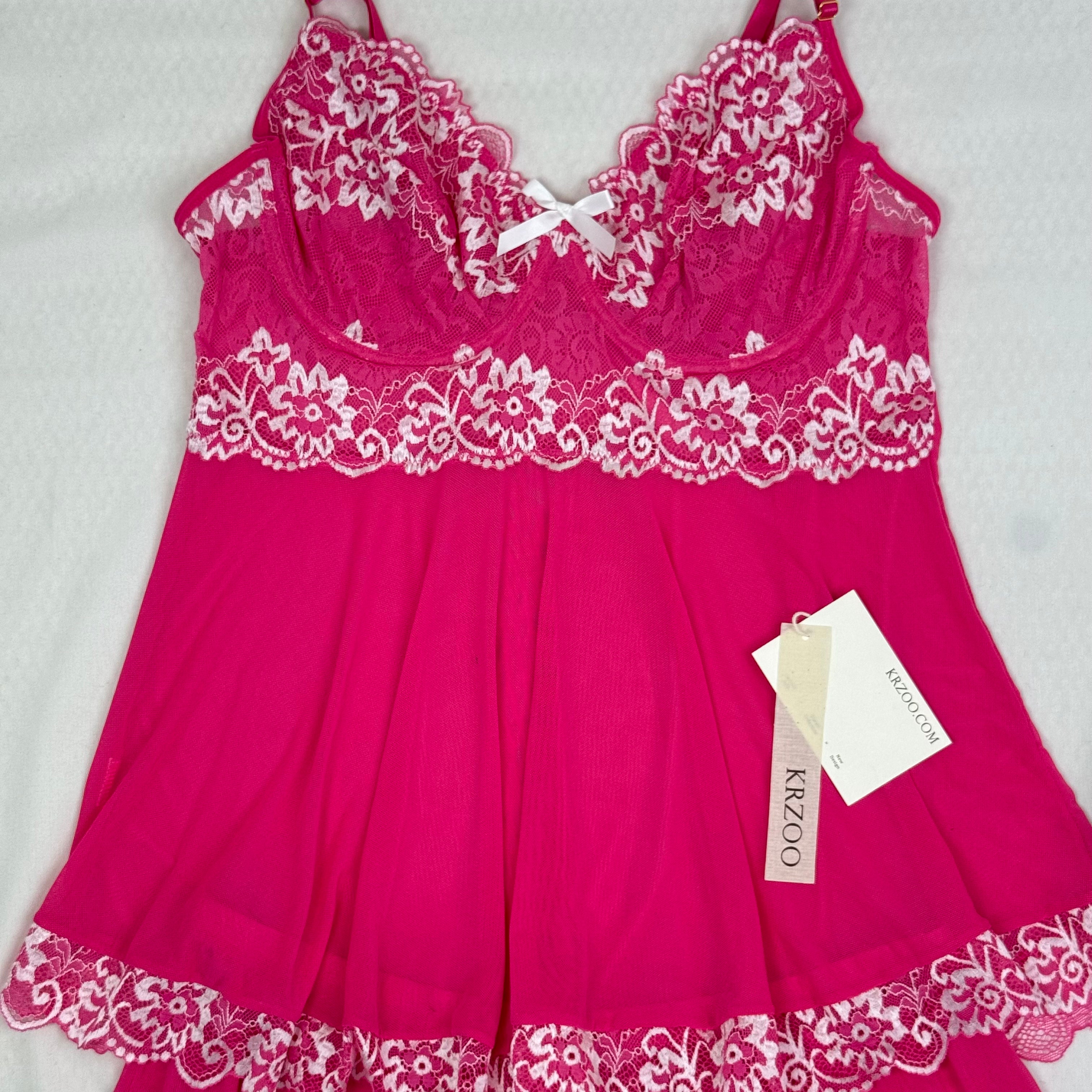 Lace embroidery netting halter top set