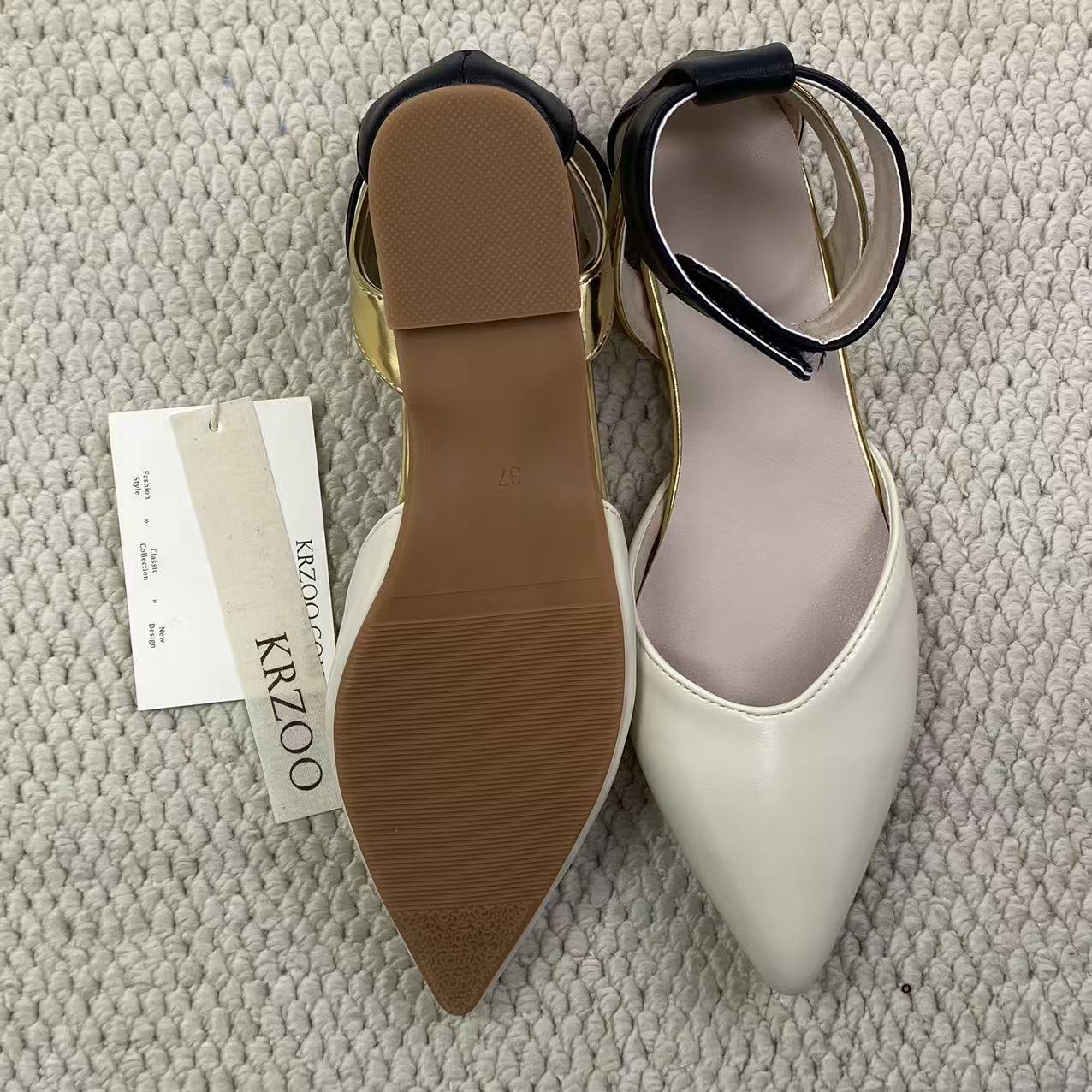 Velcro open-toe shoes